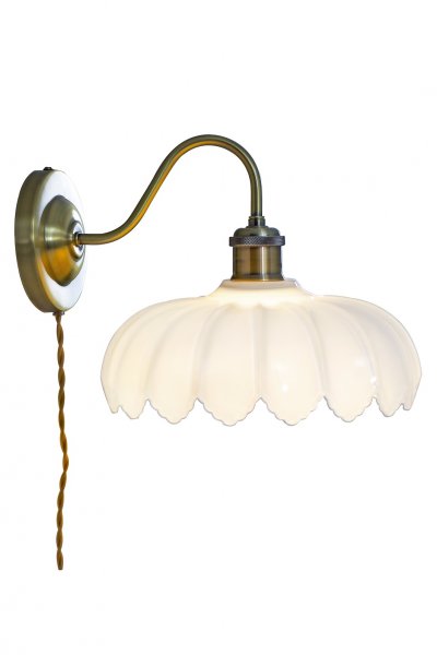 SOFIA Vägglampa Antik/Vit