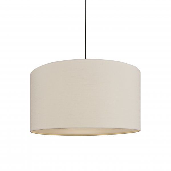Pendel Soft Ø60 linne vit/metallic bronze
