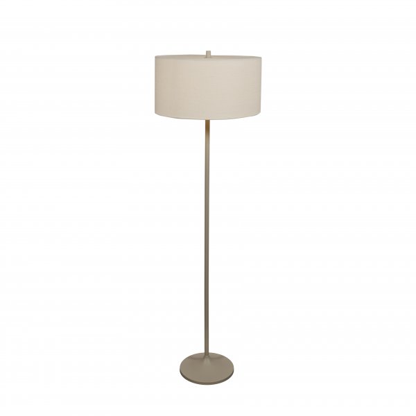 Golvlampa Soft Ø44 linne vit/sand