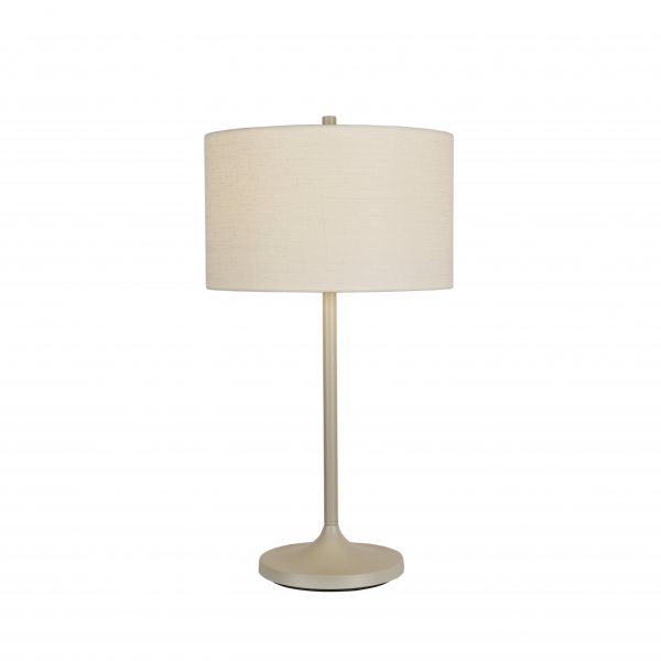 Bordslampa Soft Ø34 linne vit/sand