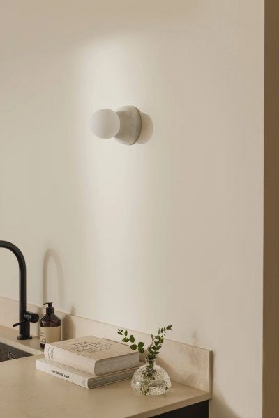 Torrano 13 (IP44) Vägglampa/Plafond Vit marmor