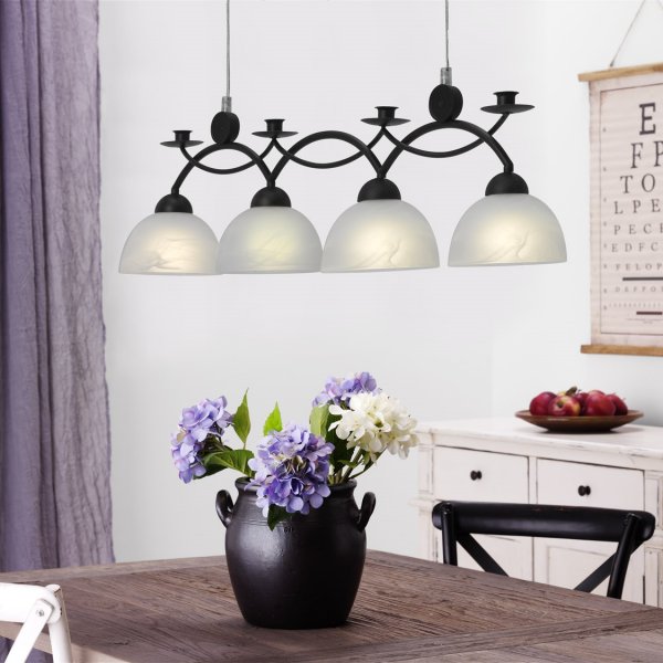 Florens Taklampa Antik svart
